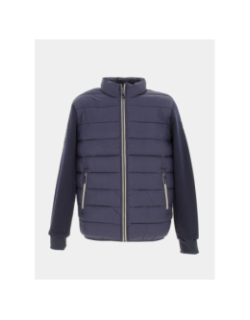 Veste hybride bi-matière bleu marine homme - Oxbow