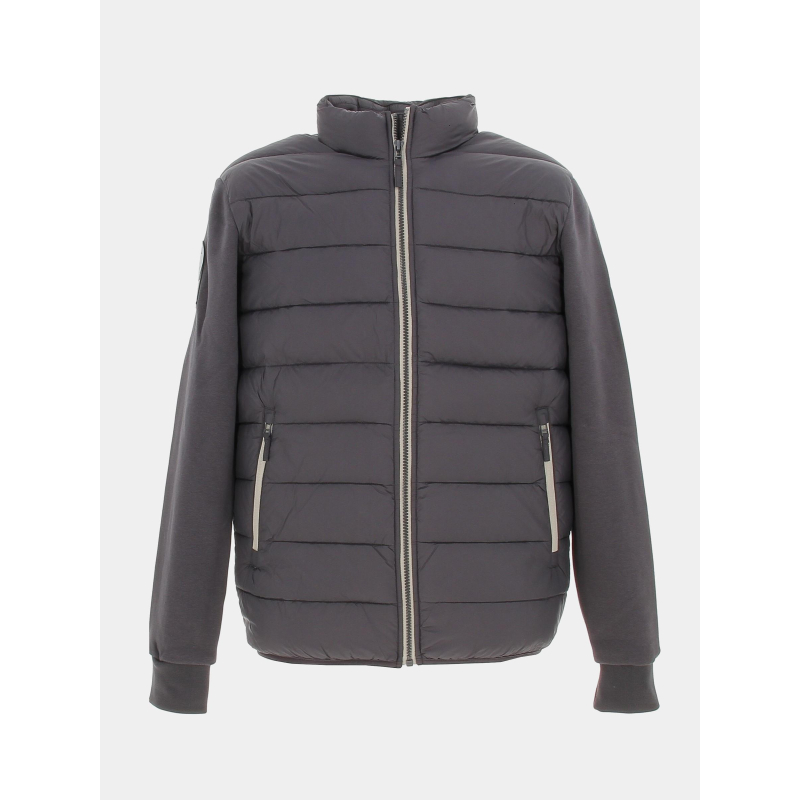 Veste hybride bi-matière gris anthracite homme - Oxbow