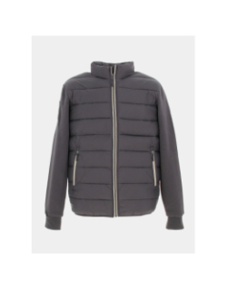 Veste hybride bi-matière gris anthracite homme - Oxbow