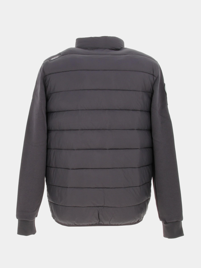 Veste hybride bi-matière gris anthracite homme - Oxbow
