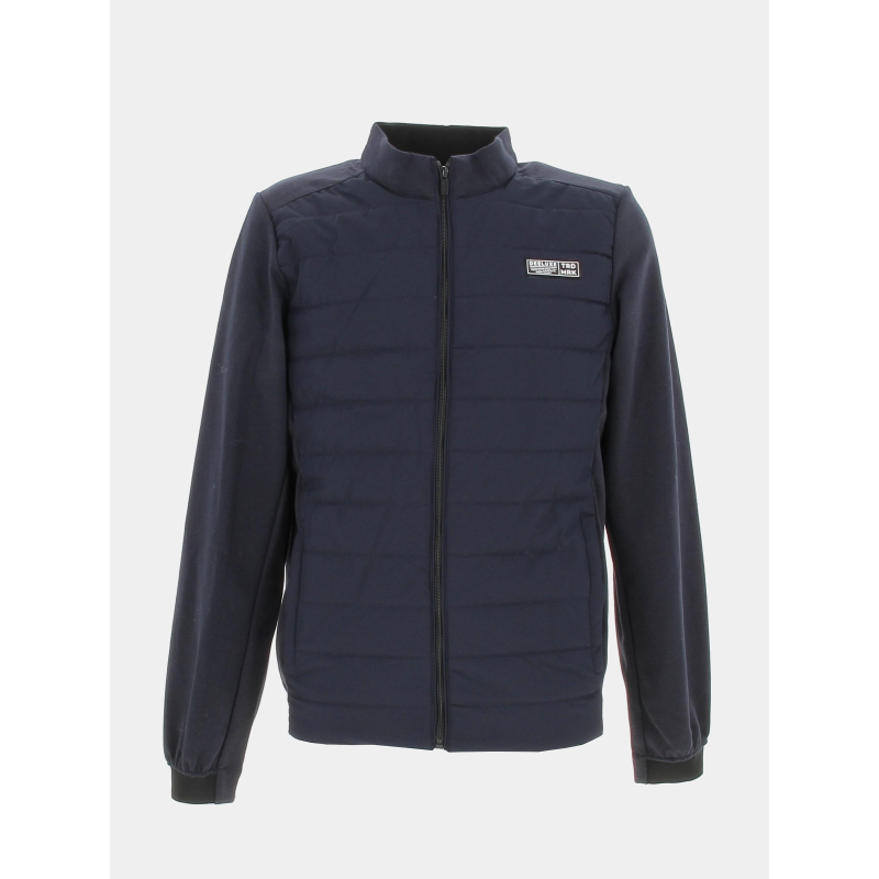 Veste bi-matière sunoco bleu marine homme - Deeluxe