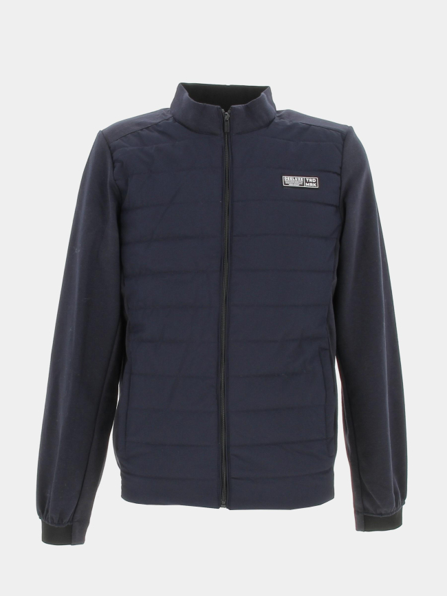 Veste bi-matière sunoco bleu marine homme - Deeluxe