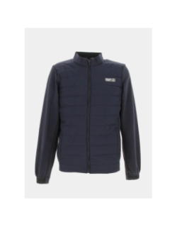 Veste bi-matière sunoco bleu marine homme - Deeluxe