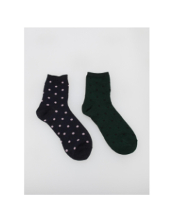 Coffret 4 paires de chaussettes à pois pailleté femme - Pieces