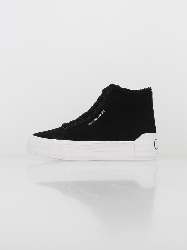 Baskets fourrées plateforme vulc noir femme - Calvin Klein