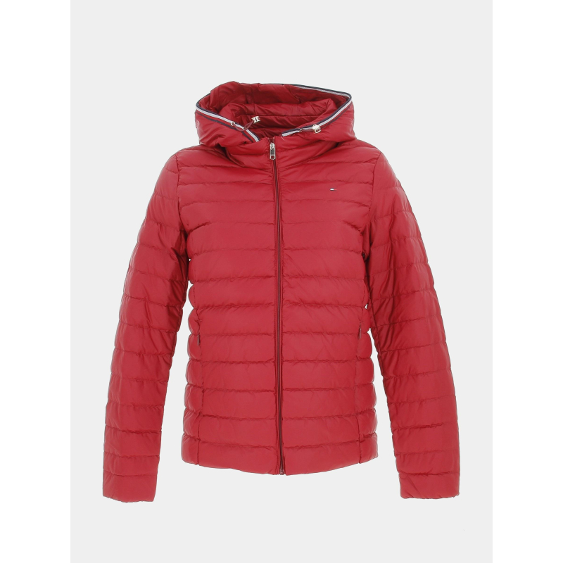 Doudoune légère en duvet rouge femme - Tommy Hilfiger