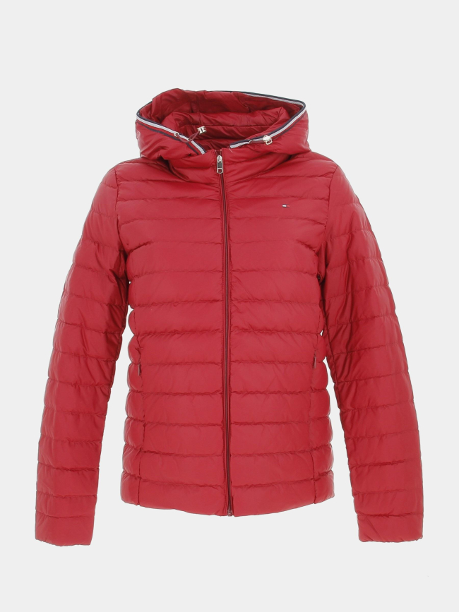 Doudoune légère en duvet rouge femme - Tommy Hilfiger