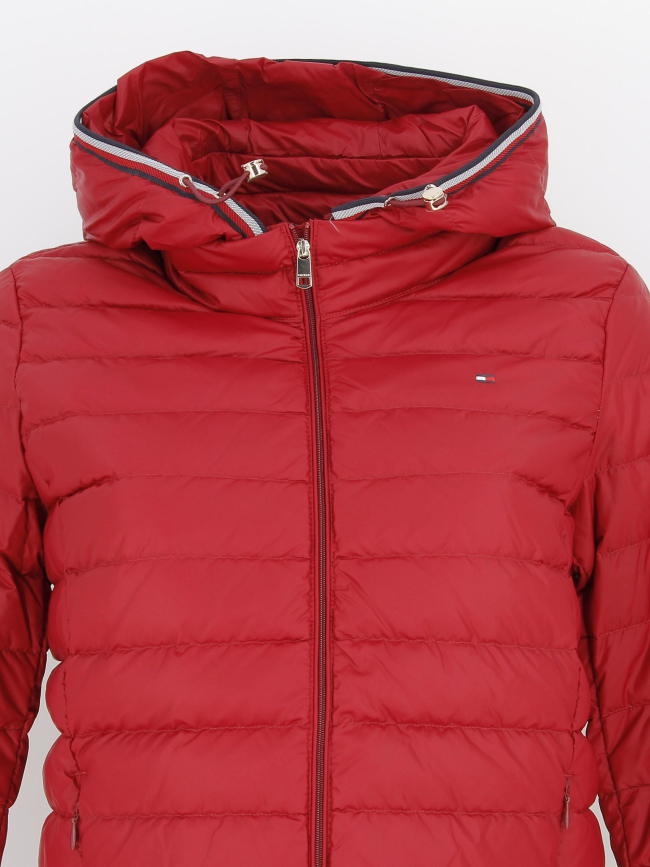 Doudoune légère en duvet rouge femme - Tommy Hilfiger