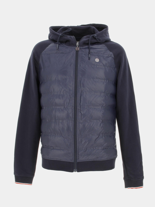 Veste sweat molleton bleu marine homme - Serge Blanco