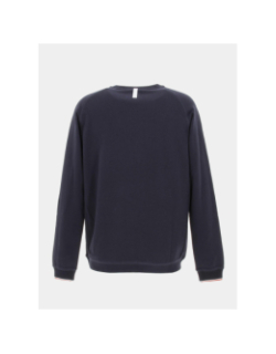 Sweat uni bleu marine homme - Serge Blanco