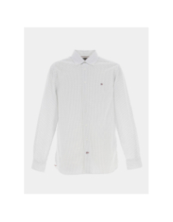 Chemise oxford mini print blanc homme - Tommy Hilfiger