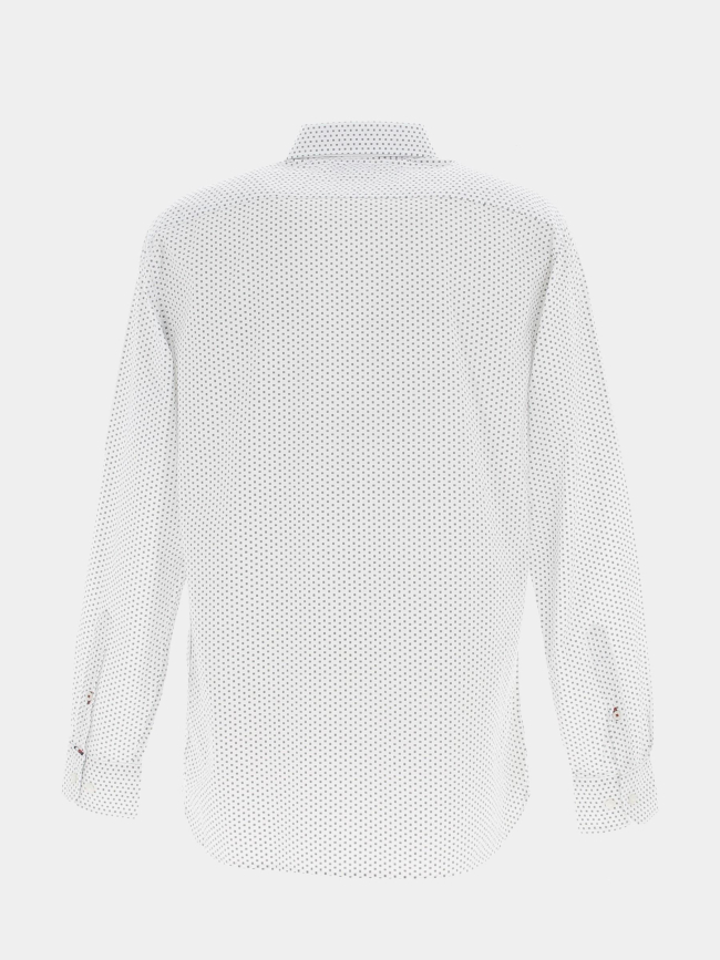 Chemise oxford mini print blanc homme - Tommy Hilfiger