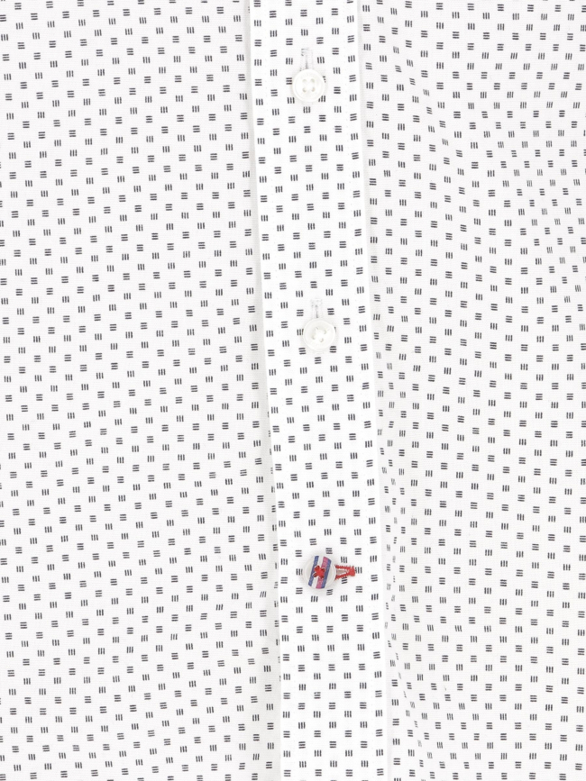 Chemise oxford mini print blanc homme - Tommy Hilfiger