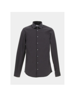 Chemise stretch collar print noir homme - Calvin Klein