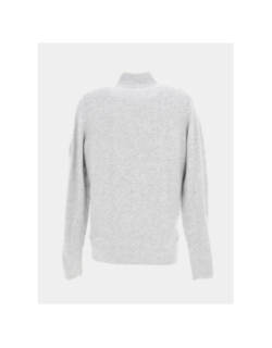 Pull col boutonné lycra blend gris homme - Calvin Klein