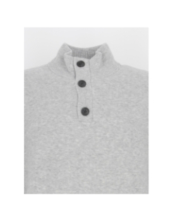 Pull col boutonné lycra blend gris homme - Calvin Klein