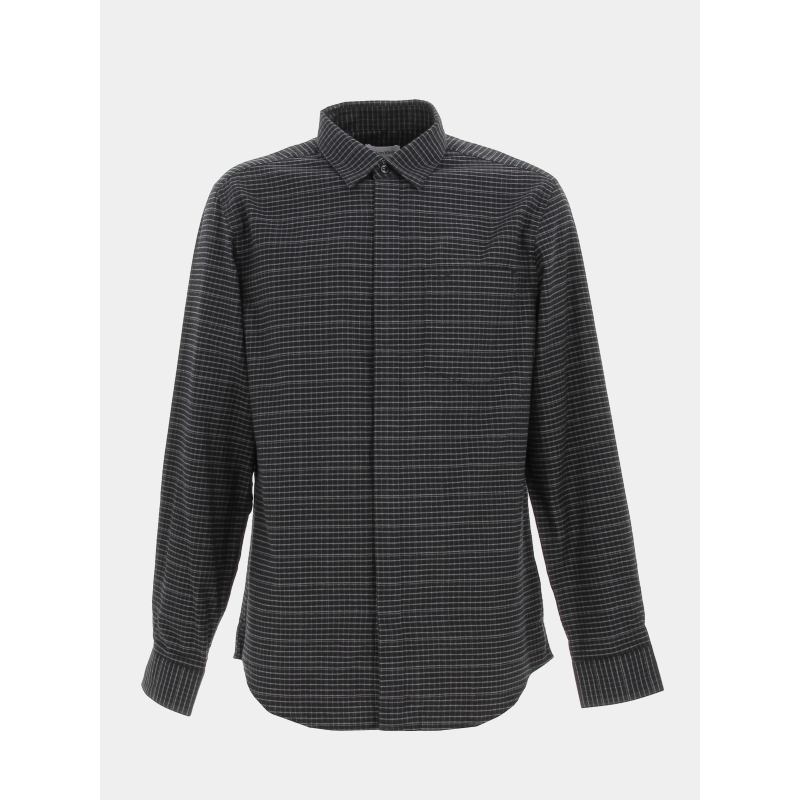 Chemise à carreaux flannel noir homme - Calvin Klein