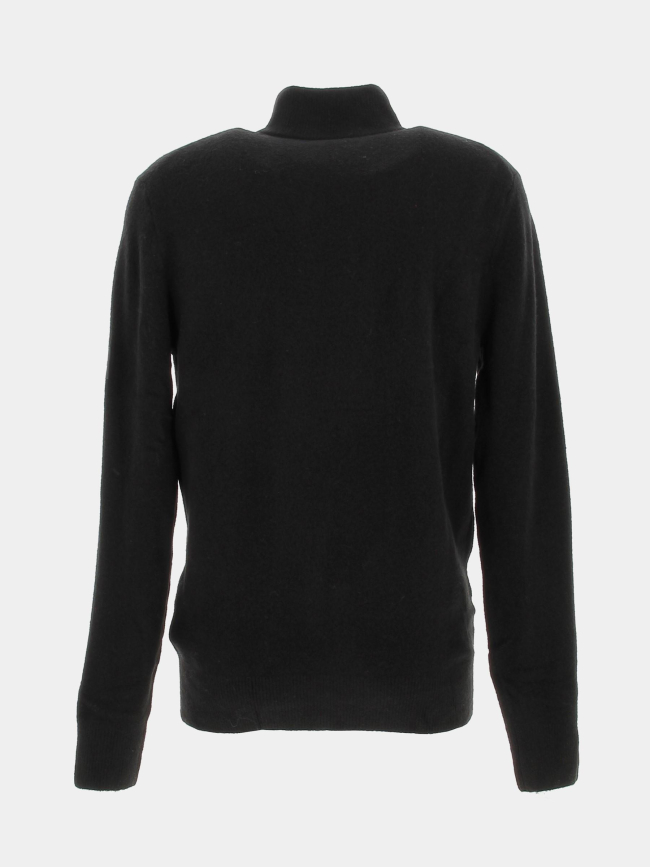 Pull col boutonné lycra blend noir homme - Calvin Klein