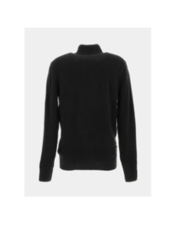 Pull col boutonné lycra blend noir homme - Calvin Klein