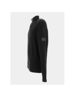 Pull col boutonné lycra blend noir homme - Calvin Klein