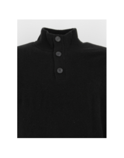 Pull col boutonné lycra blend noir homme - Calvin Klein