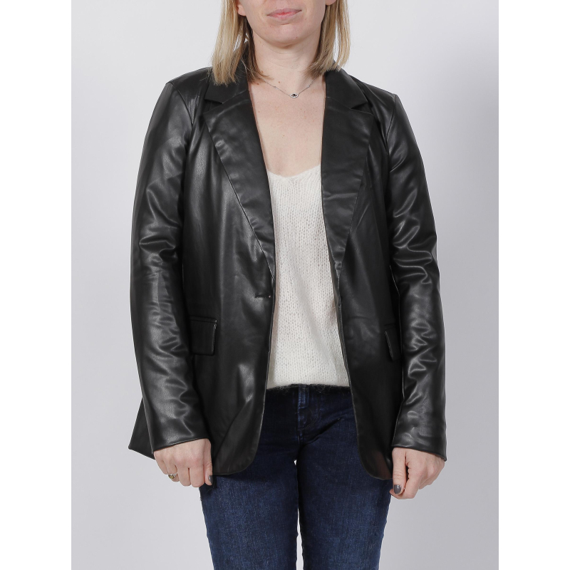 Veste blazer enduit olympia noir femme - Vero Moda