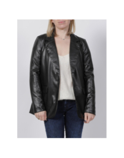 Veste blazer enduit olympia noir femme - Vero Moda