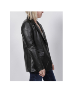 Veste blazer enduit olympia noir femme - Vero Moda