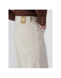 Pantalon wideleg hope beige femme - Only