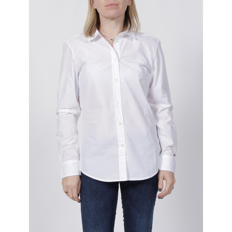 Chemise monogram blanc femme - Tommy Hilfiger