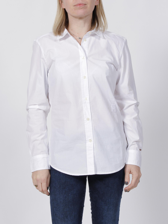 Chemise monogram blanc femme - Tommy Hilfiger