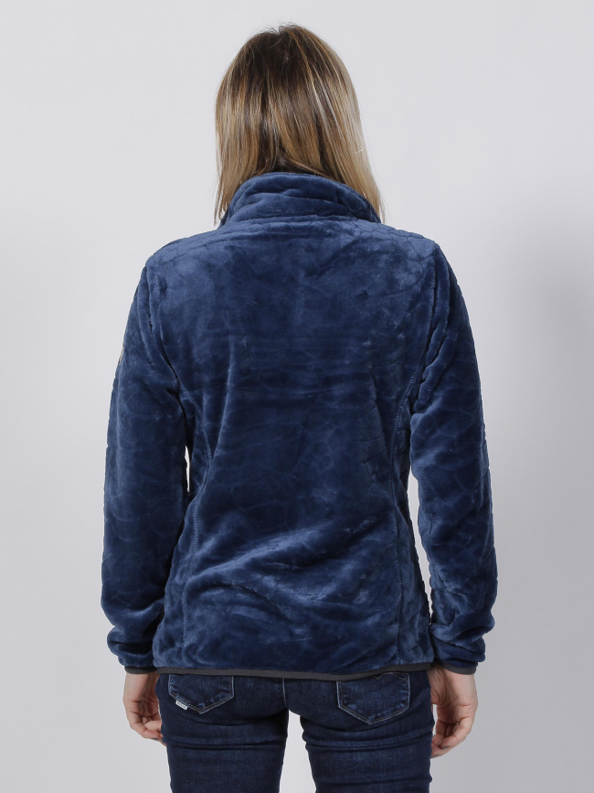 Veste polaire lauziere bleu marine femme - Angele Sportswear