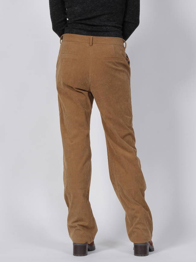 Pantalon wideleg felon camel femme - La Petite Etoile