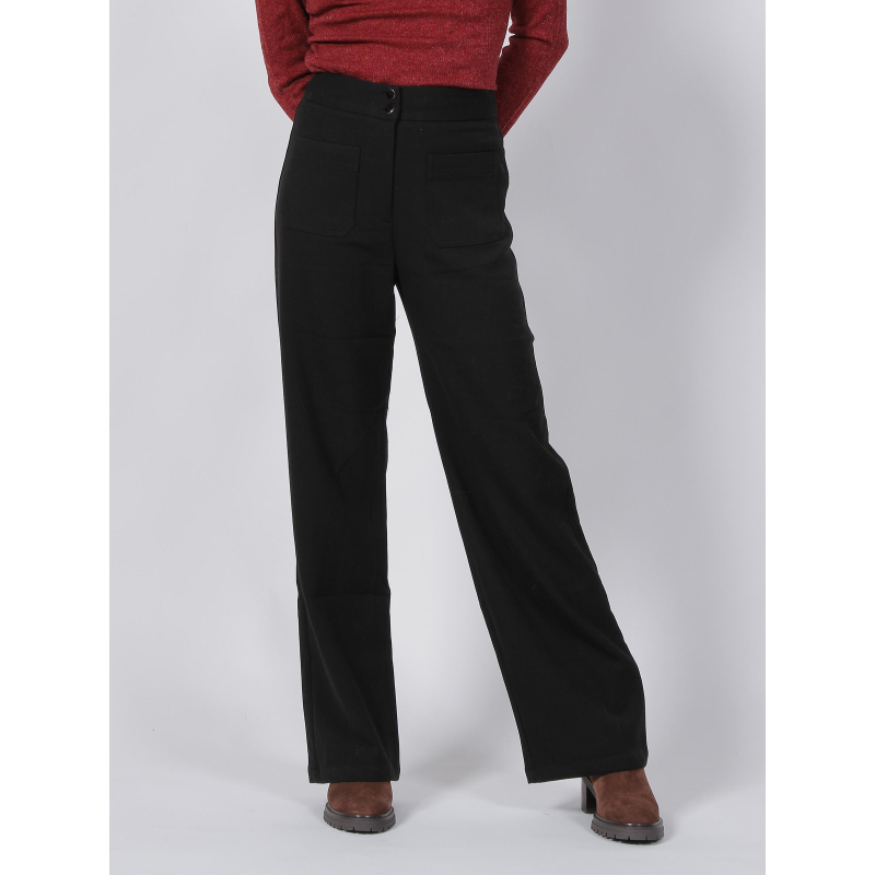 Pantalon taille haute zonan noir femme - La Petite Etoile