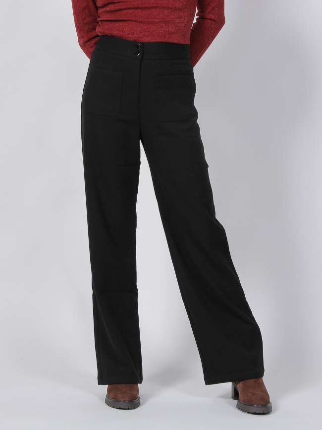 Pantalon taille haute zonan noir femme - La Petite Etoile