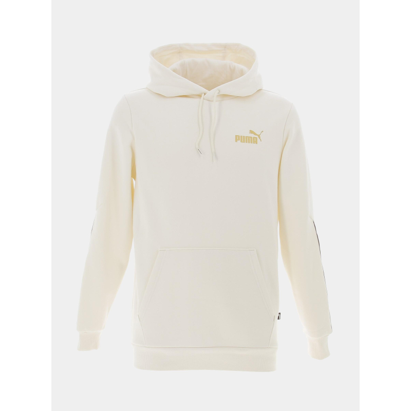 Sweat golden tape blanc crème homme - Puma