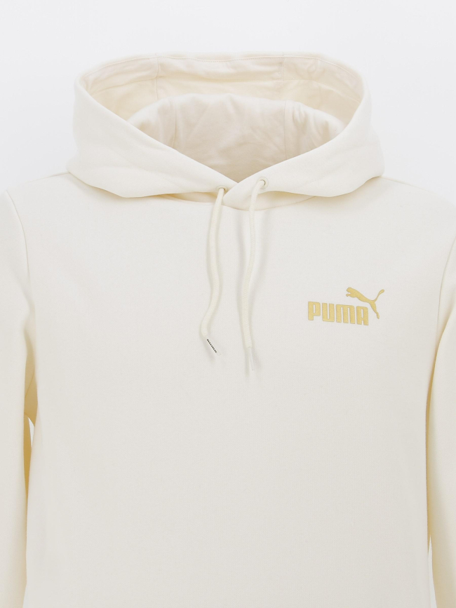 Sweat golden tape blanc crème homme - Puma