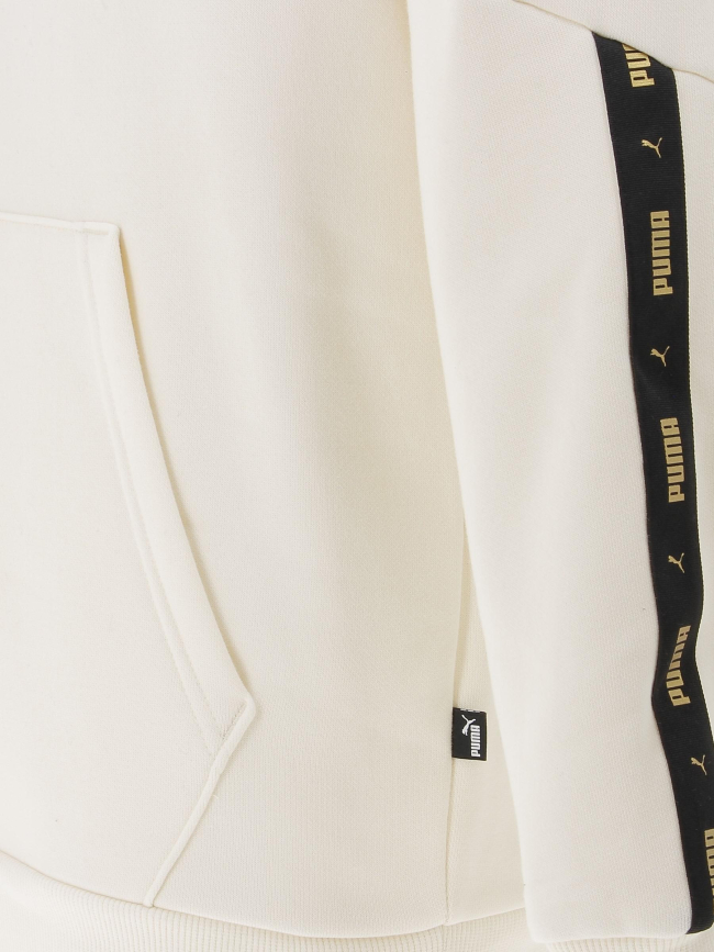 Sweat golden tape blanc crème homme - Puma
