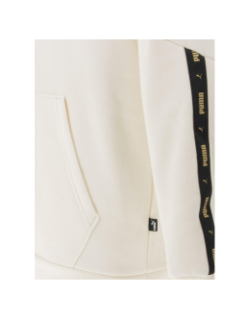 Sweat golden tape blanc crème homme - Puma