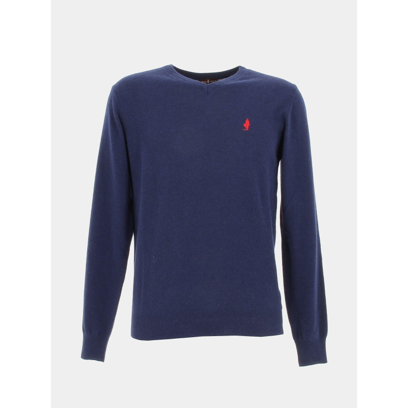 Pull cachemire five bleu marine homme - Mcs