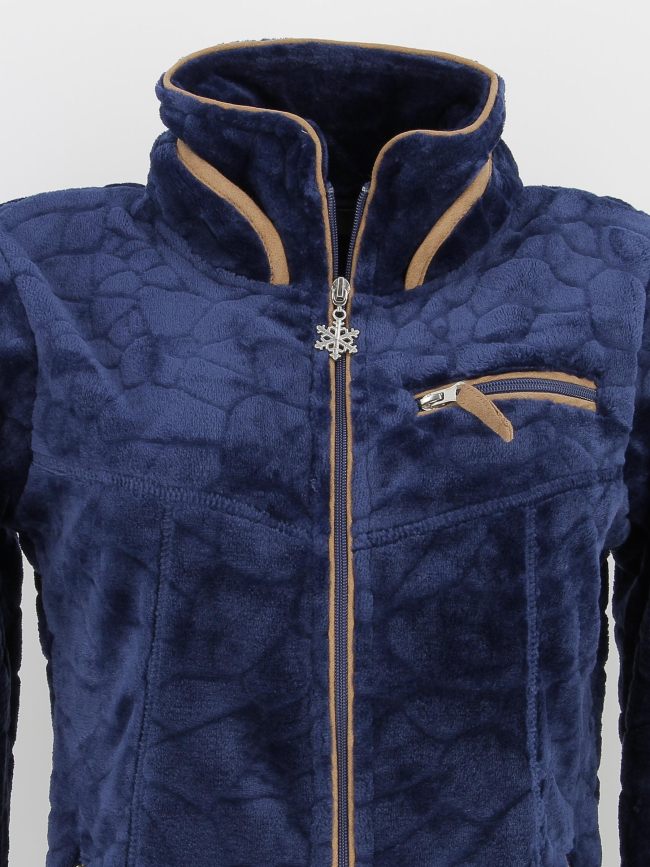 Veste polaire innsbruck bleu marine femme - Angele Sportswear