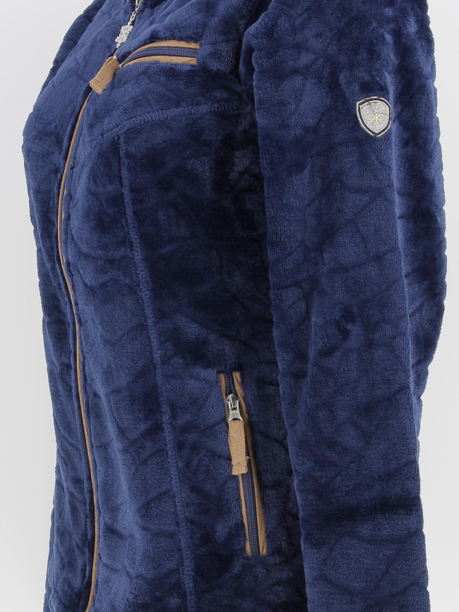 Veste polaire innsbruck bleu marine femme - Angele Sportswear