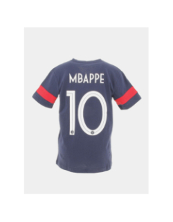 T-shirt de football mbappé bleu marine enfant - FFF