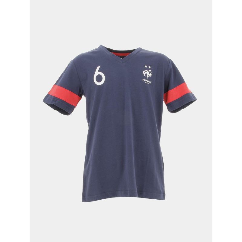 T-shirt de football pogba bleu marine enfant - FFF