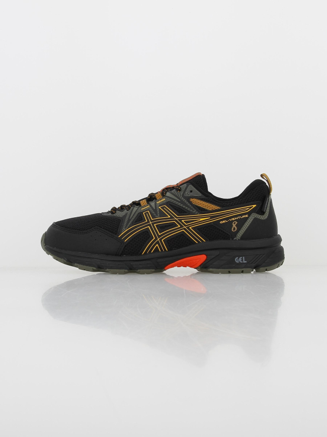 Chaussures de trail gel venture 8 noir jaune homme - Asics