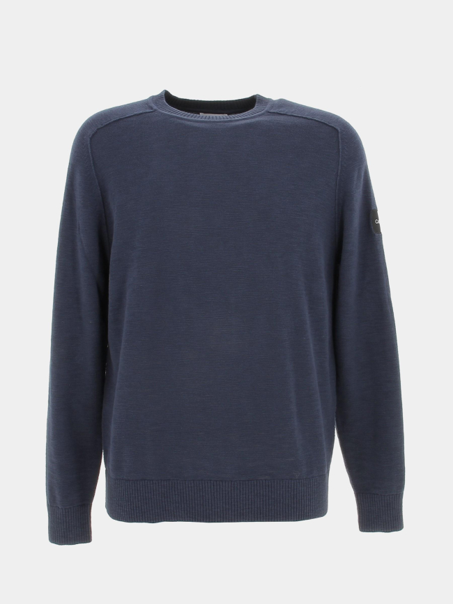Pull texture bleu marine homme - Calvin Klein