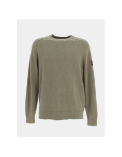 Pull texture vert kaki homme - Calvin Klein