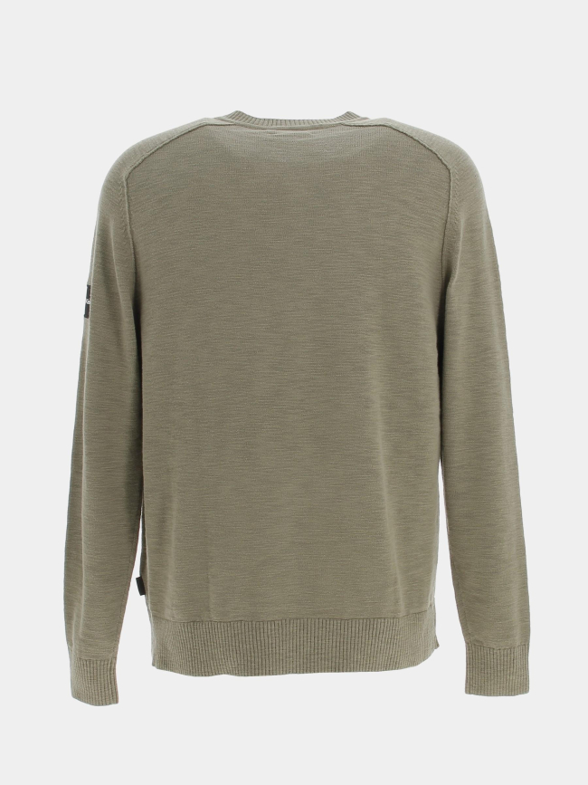 Pull texture vert kaki homme - Calvin Klein