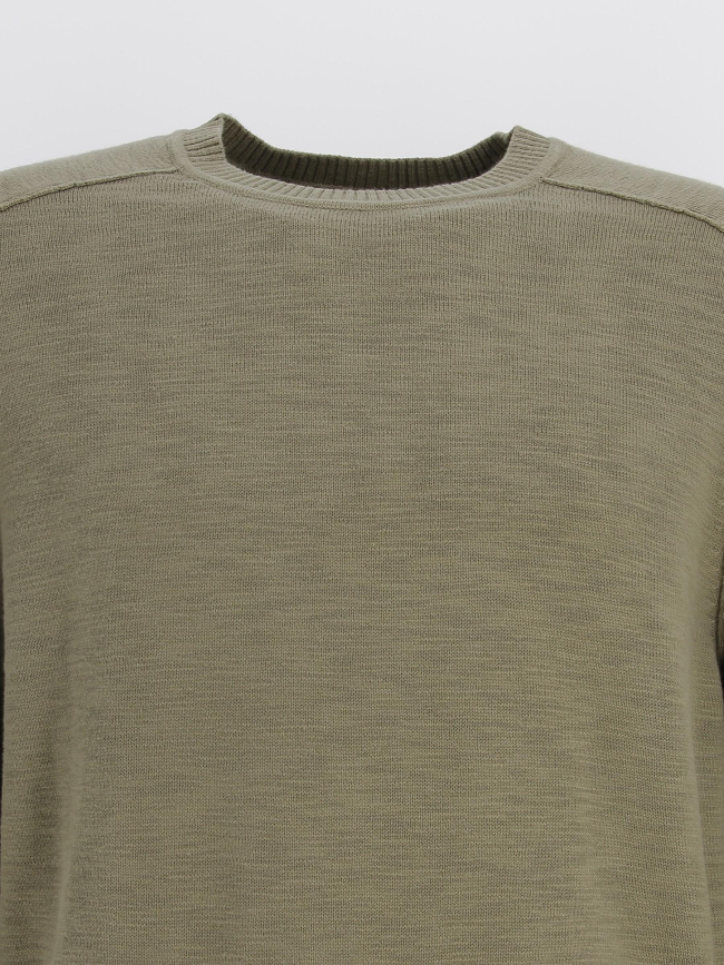 Pull texture vert kaki homme - Calvin Klein