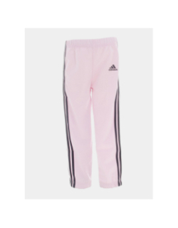 Survêtement veste jogging 3 bandes rose enfant - Adidas